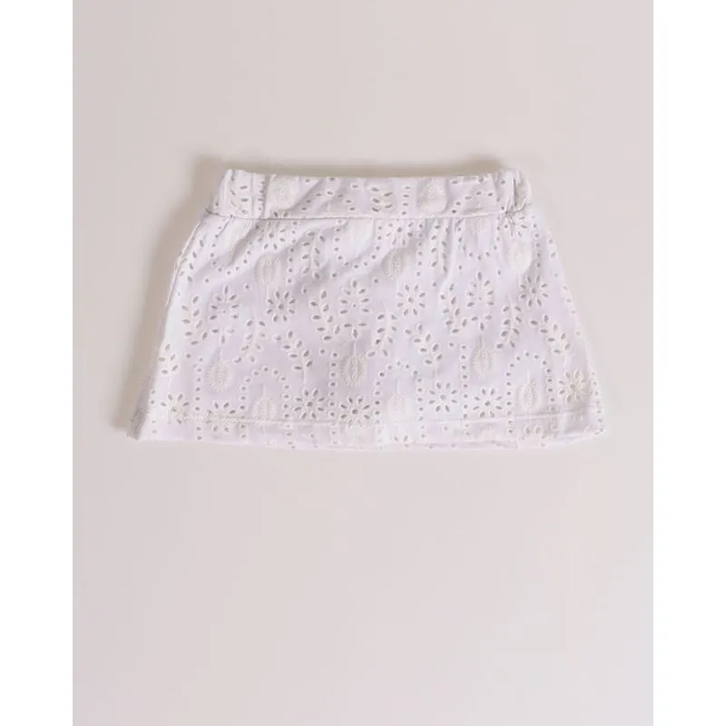 Short Saia Bebê Laise Branco M
