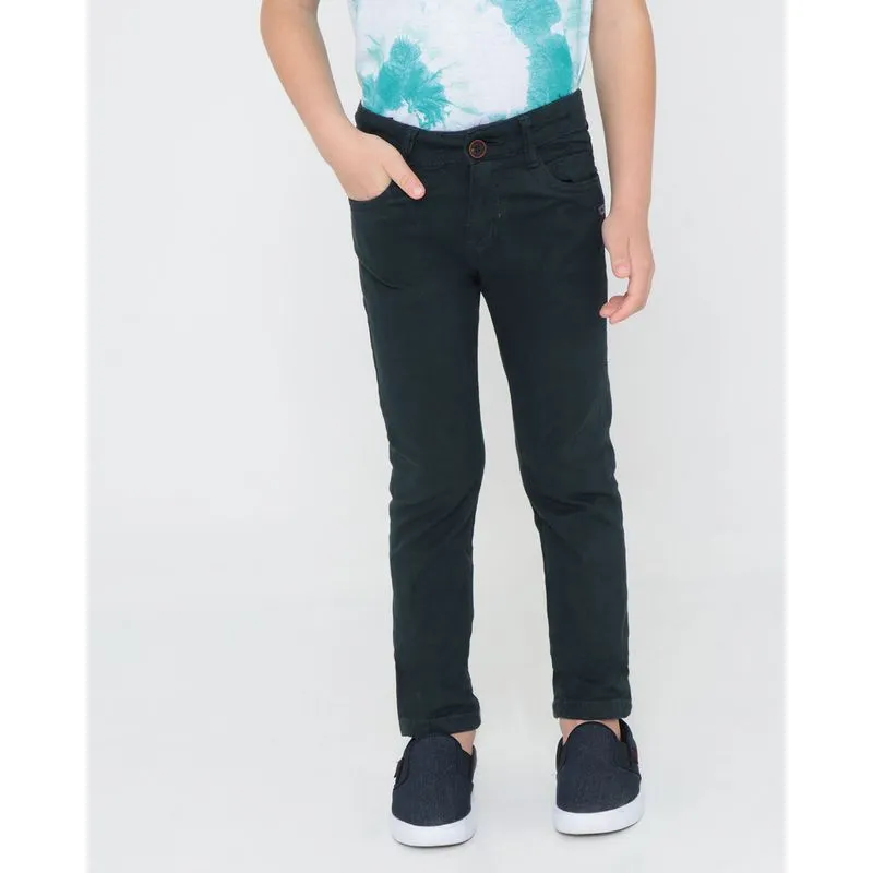 Calça Sarja Infantil Básica Gangster Verde Escuro 8