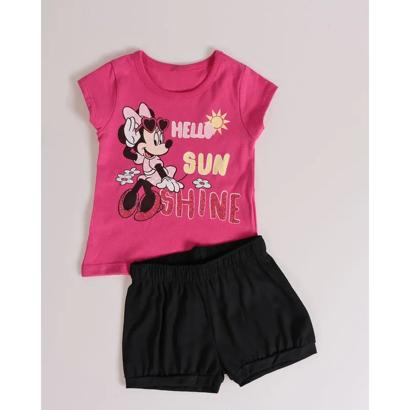 Conjunto Bebê Minnie Disney Rosa Pink M
