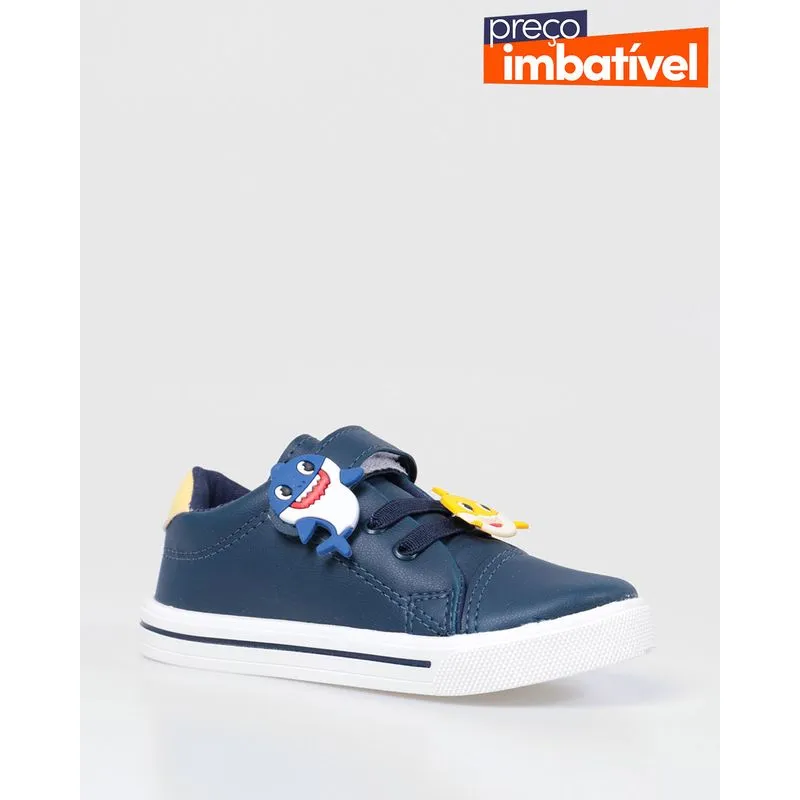Tênis Bebê Baby Shark Azul Marinho 27