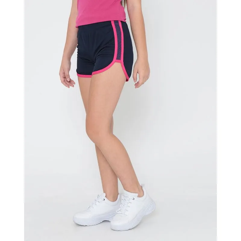 Short Juvenil Esportivo Tela Azul Marinho 14
