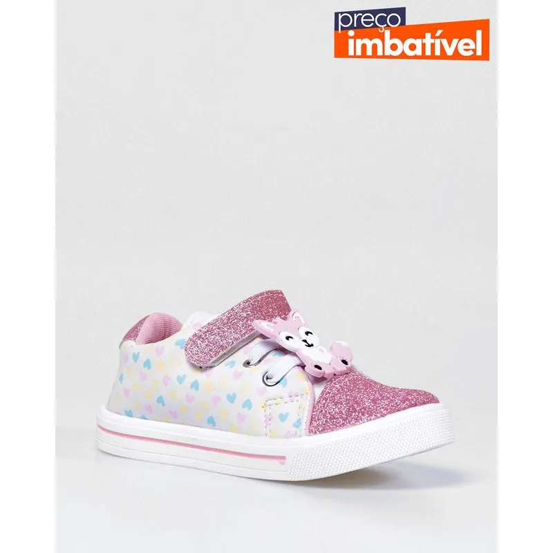 Tênis Bebê Raposa Rosa 25