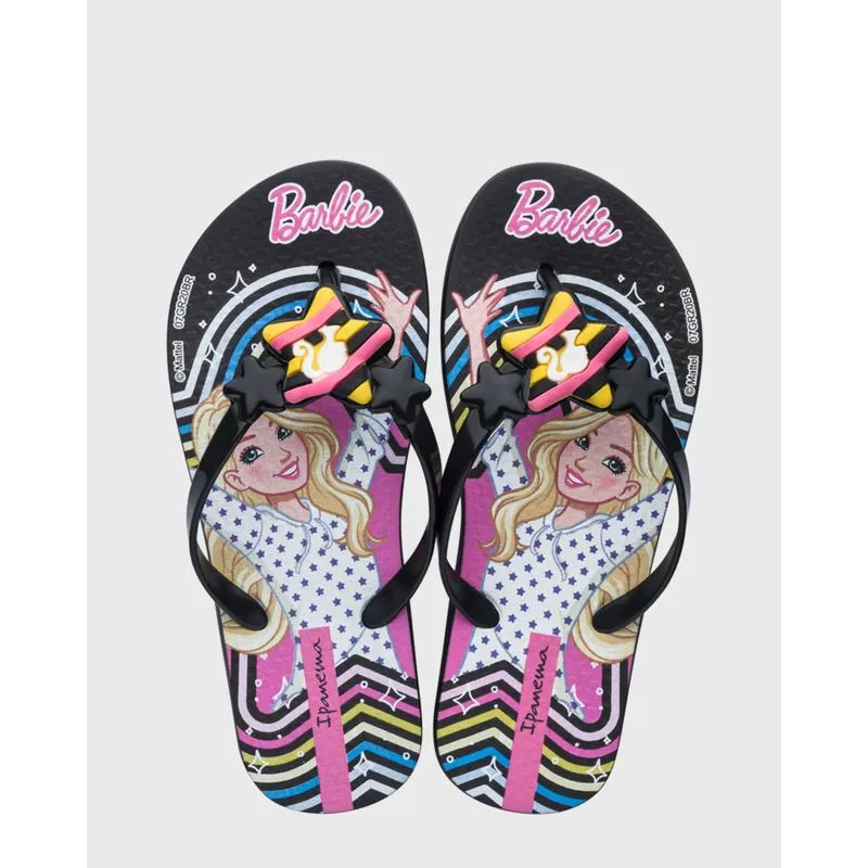 Chinelo Ipanema Infantil Barbie Preto 27/28