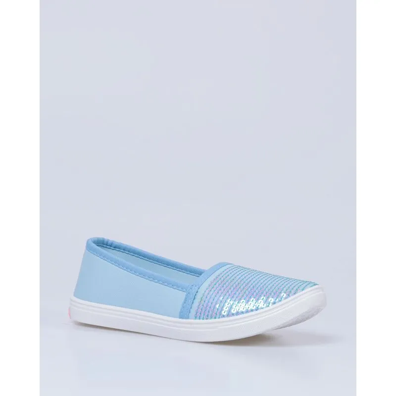 Sapatilha Infantil Paetês Azul Claro 32