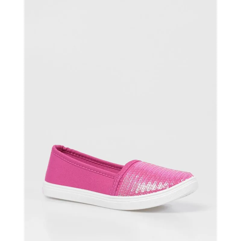 Sapatilha Infantil Paetês Rosa 26