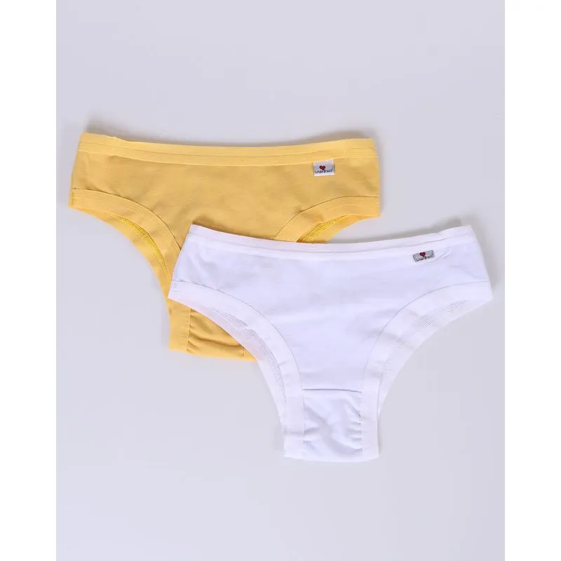Kit 2 Calcinhas Tanga Amarela G