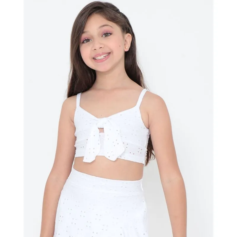Blusa Infantil Top Nozinho Laise Branca 6