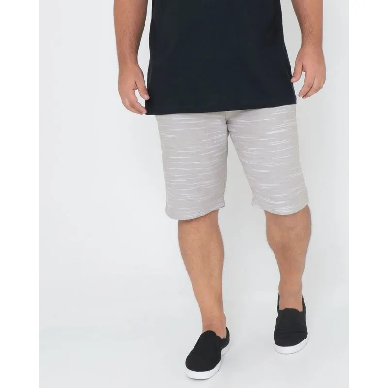 Bermuda Masculina Plus Size Linho Bege 48