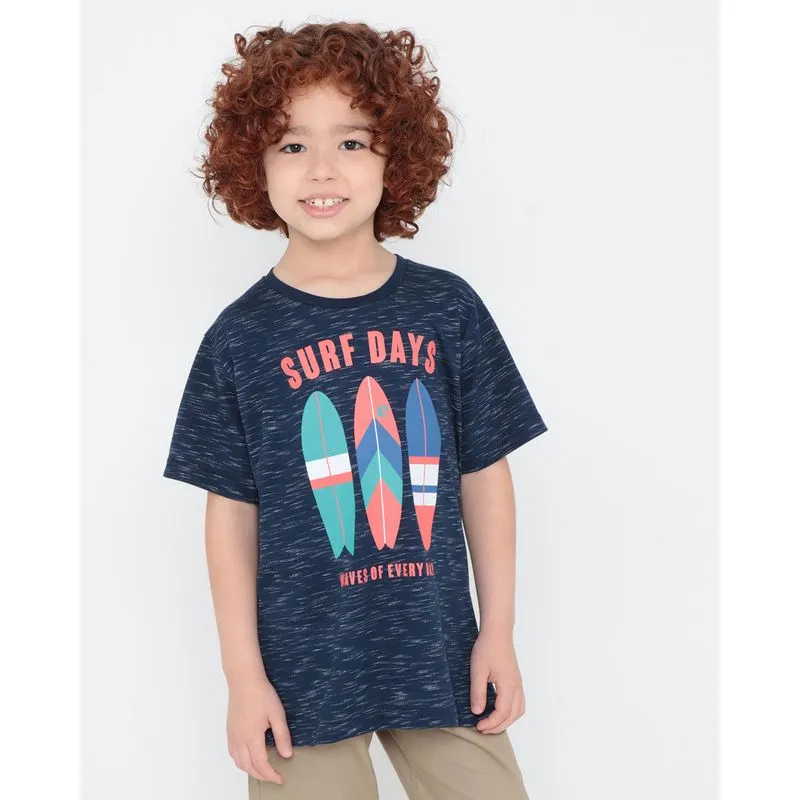 Camiseta Infantil Flamê Azul Marinho 4
