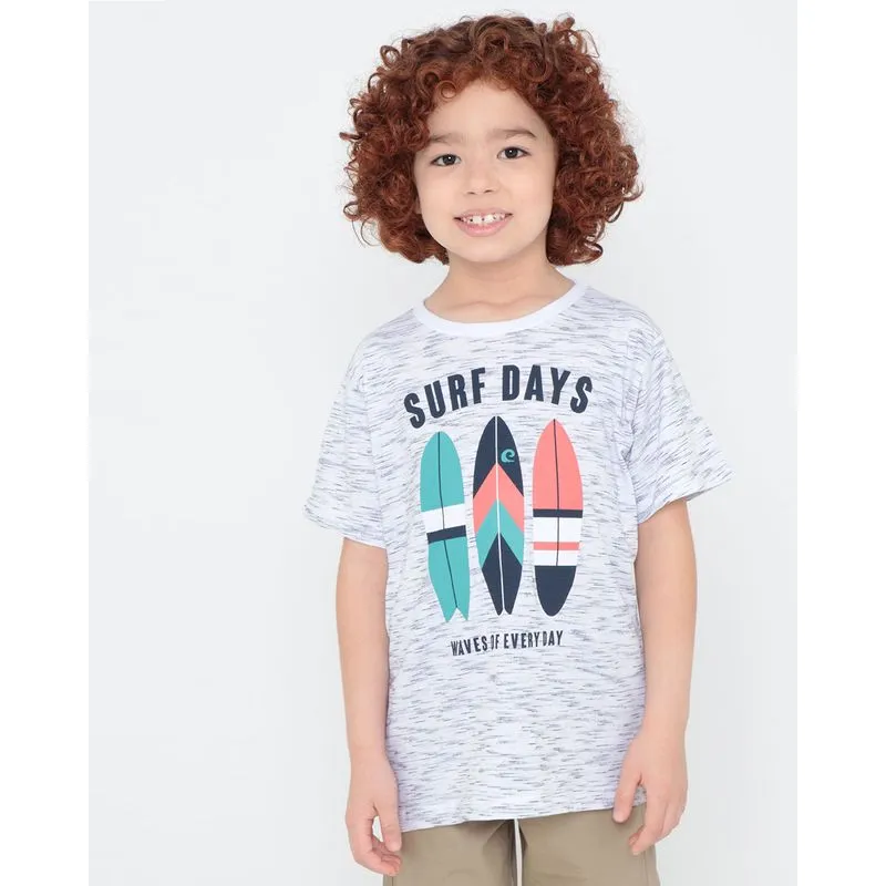 Camiseta Infantil Flamê Branca 10