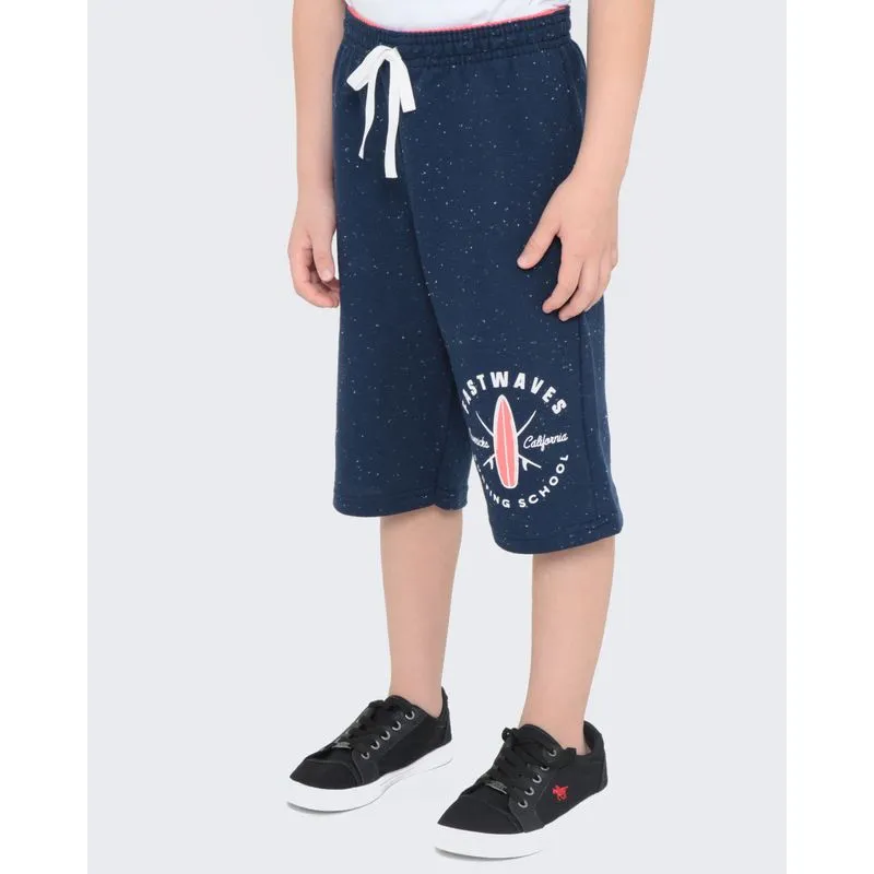 Bermuda Infantil Botonê Cordão Azul Marinho 4