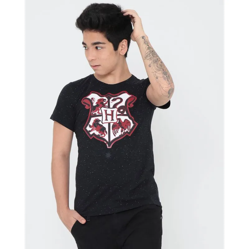 Camiseta Juvenil Harry Potter Warner Preta 14