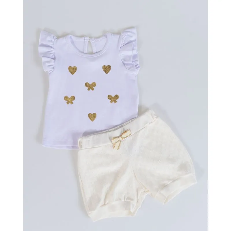 Conjunto Bebê Renda Branco G