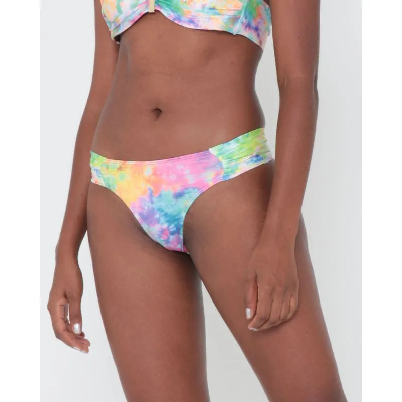 Biquíni Avulso Calcinha Fio Estampa Tie Dye verde G
