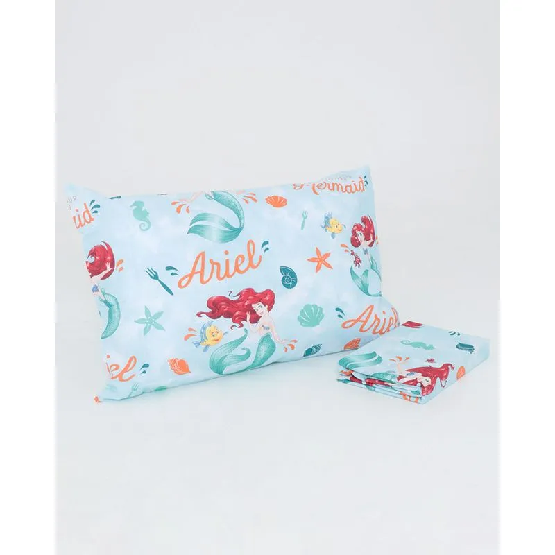 Jogo De Cama Solteiro 2 Peças Ariel Disney Verde UN