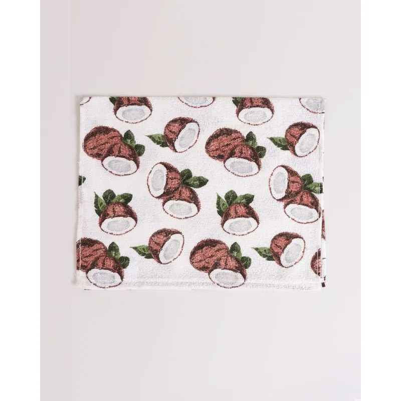 Pano de Copa Cocos 40cmx65cm Teka Branco UN