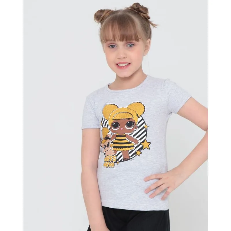 Blusa Infantil LOL Surprise Mescla Cinza 4