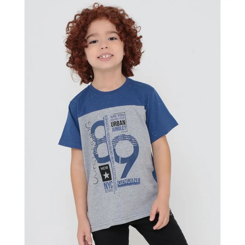 Camiseta Infantil Botonê Street Azul 4