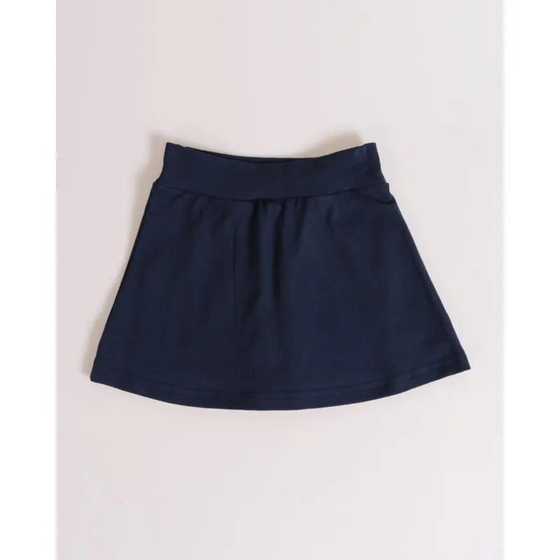 Short Saia Bebê Liso Azul Marinho 1
