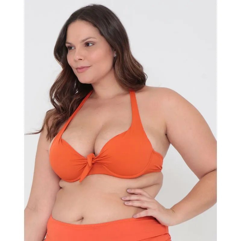 Biquíni Avulso Top Plus Size Laranja 52