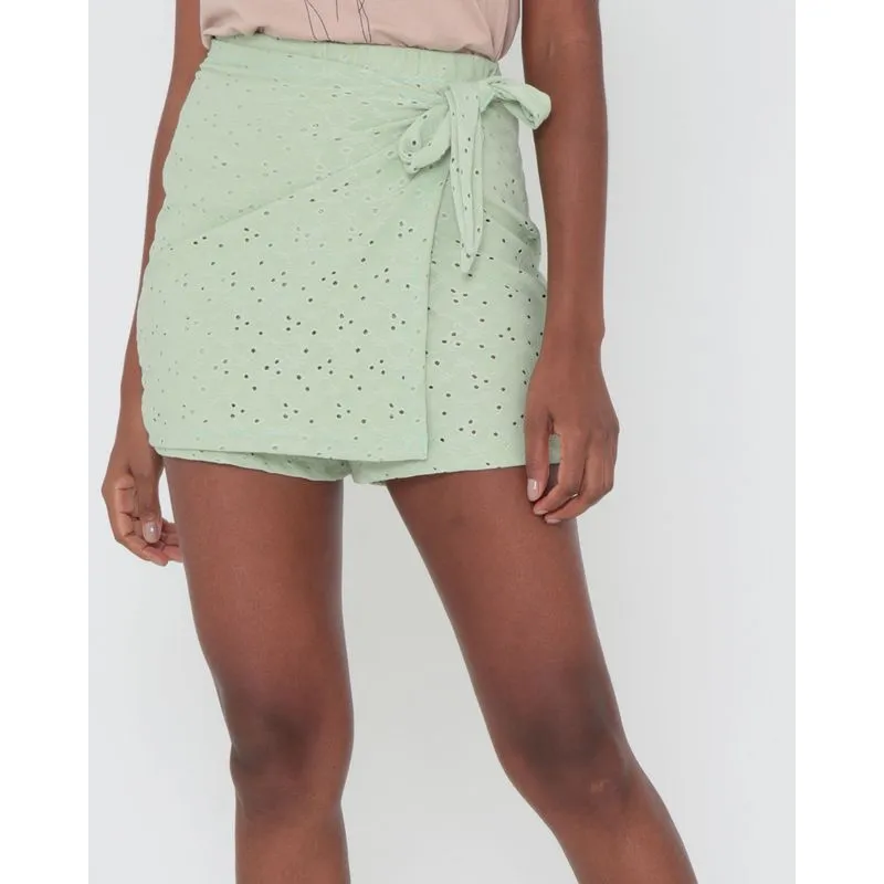 Short Saia Laise Verde Claro GG