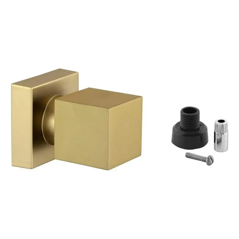 Acabamento Banheiro Quadrado Dourado Fosco Chuveiro Docol