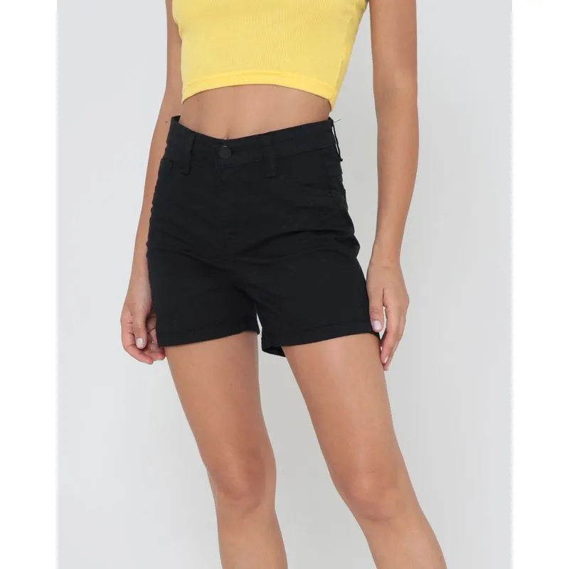 Short Sarja Básico Preto 40