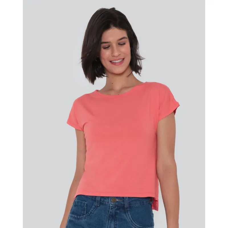 Blusa Feminina Básica Laranja G