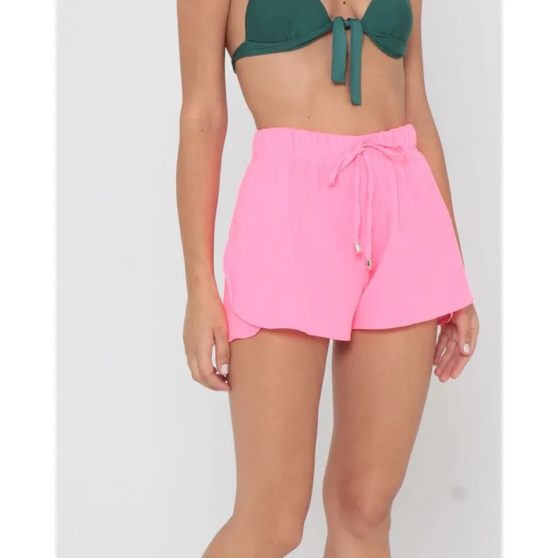 Short Boxer Fenda Rosa Neon P