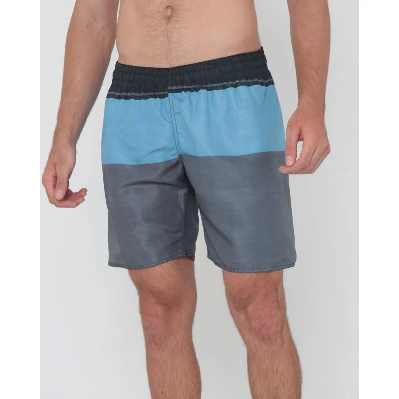 Bermuda Masculina De Praia Estampa Bicolor Cinza P