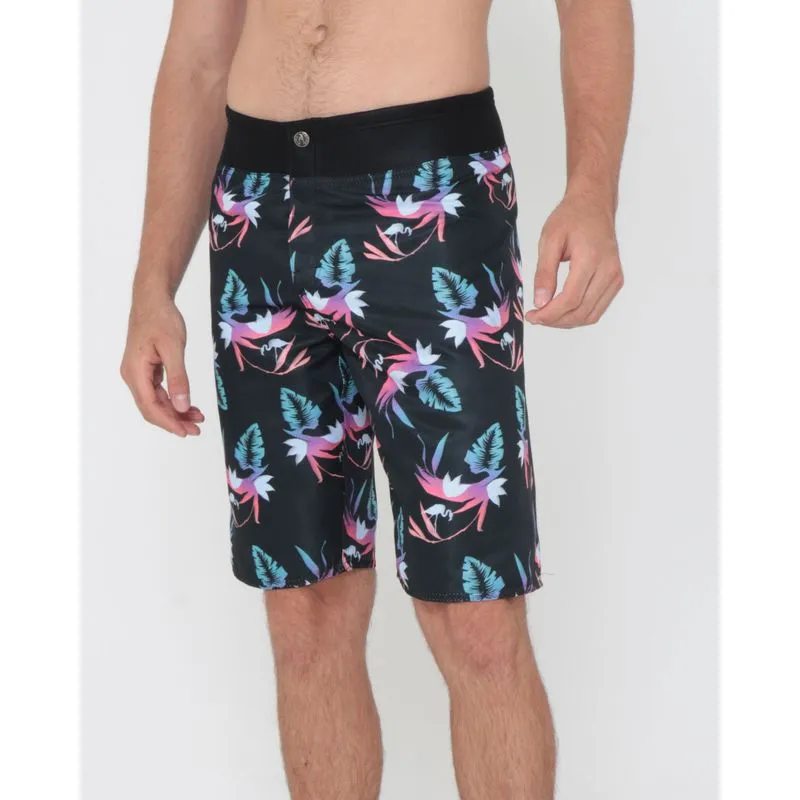 Bermuda Masculina Surf Estampa Flamingo Preto 44