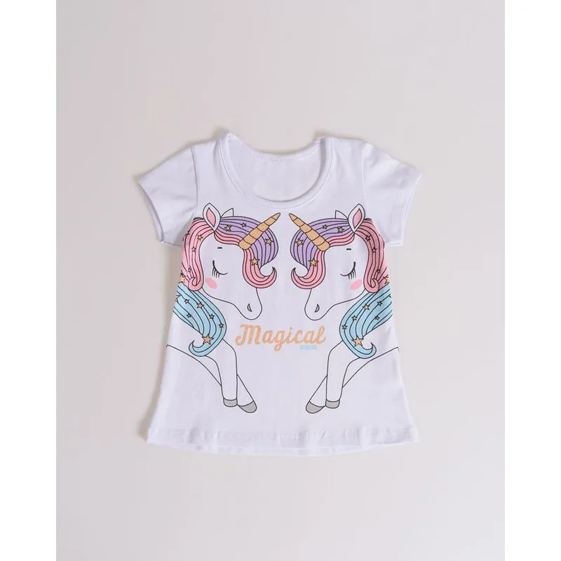 Blusa Bebê Unicórnio Magical Branca 3