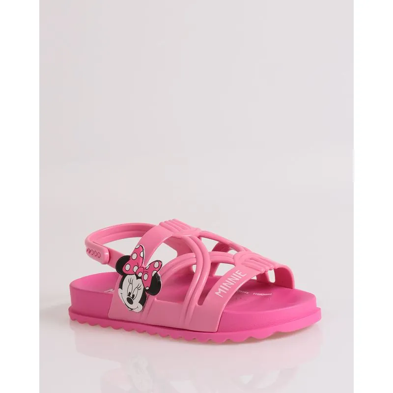 Sandália Infantil Minnie Grendene Kids Rosa 29