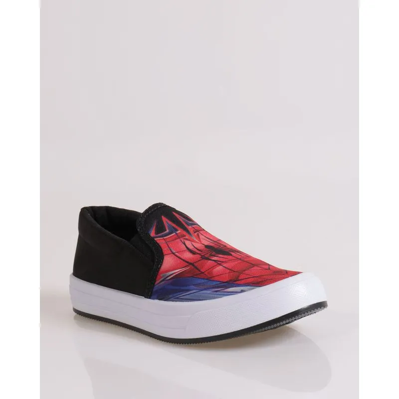 Tênis Infantil Slip On Homem Aranha Marvel Preto 27