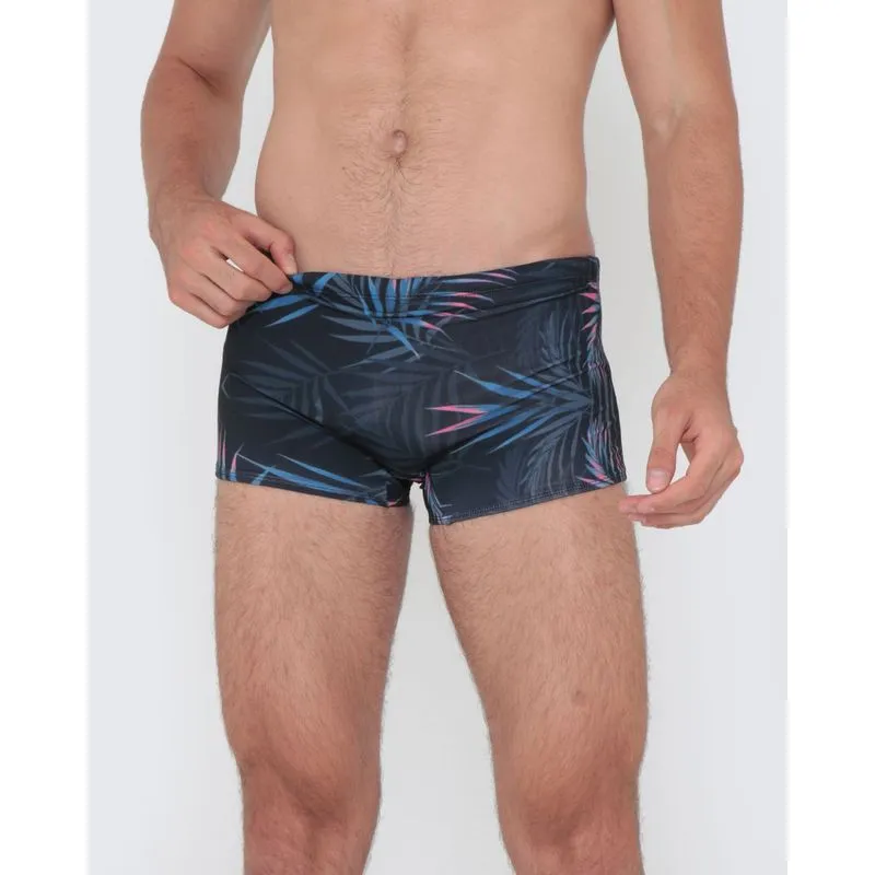 Sunga Box Estampa Floral Preta M