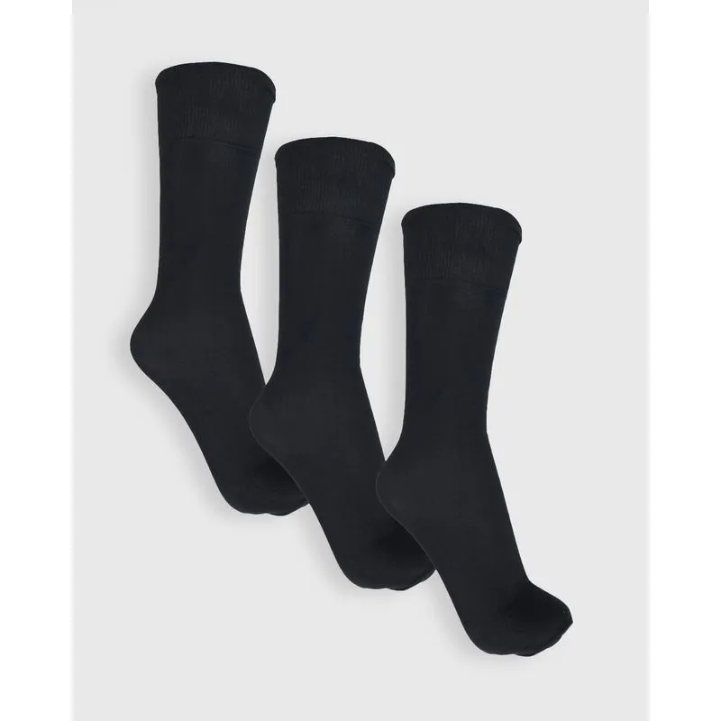 Kit 3 Pares de Meia Social Preto 38 A 43