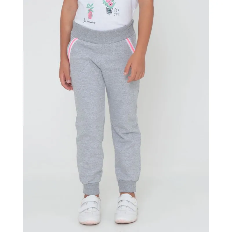 Calça De Moletom Infantil Cinza 8