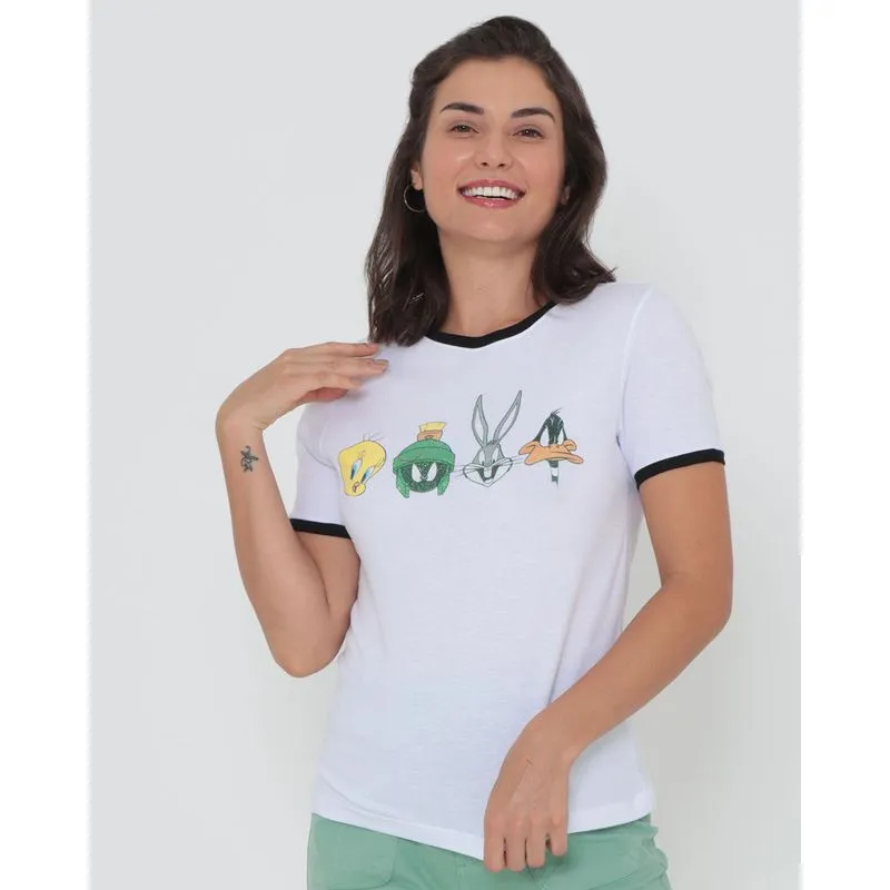 Camiseta Looney Tunes Branca G