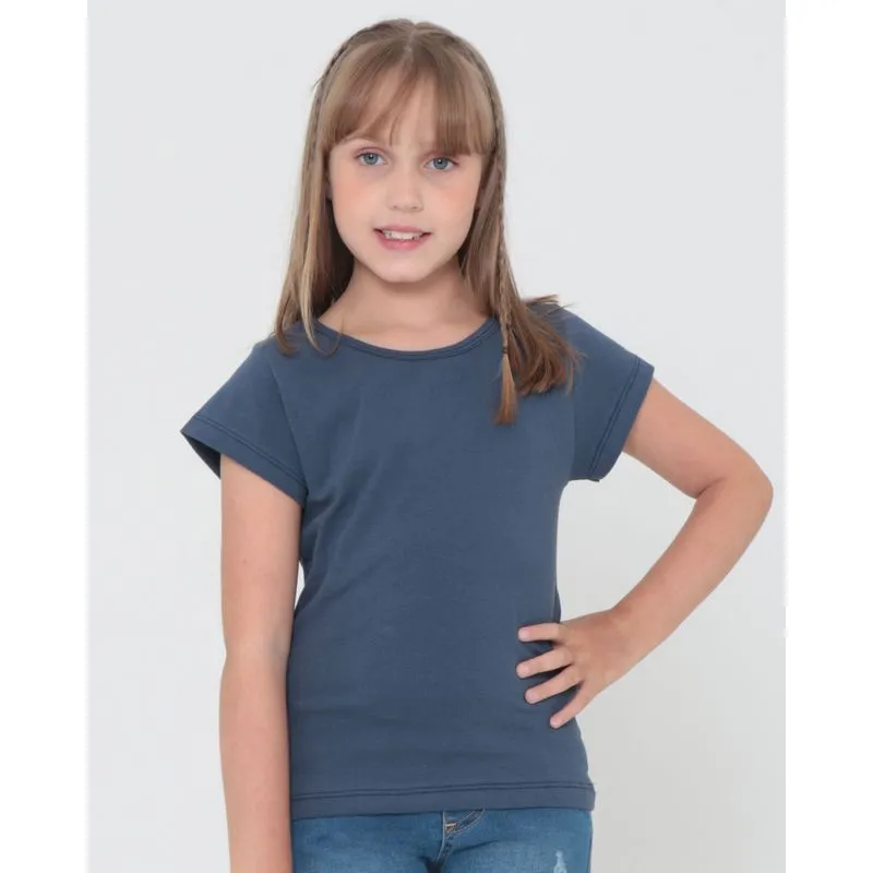 Blusa Infantil Básica Azul Marinho 6