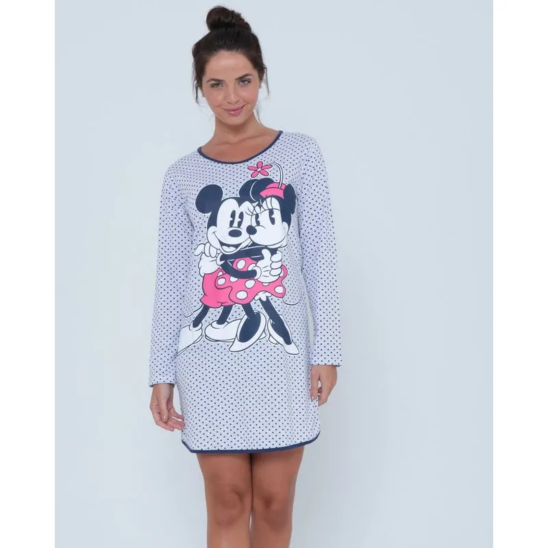 Camisola Estampa Mickey Minnie Cinza M