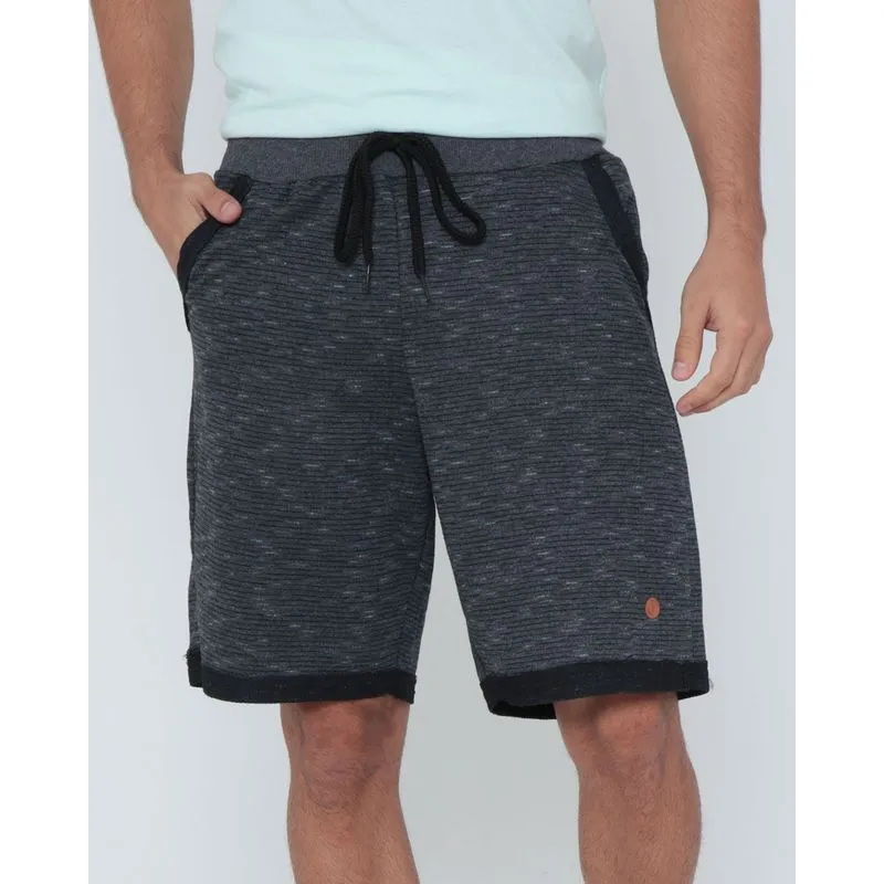 Bermuda Masculina Moletinho Flamê Cinza Escuro G