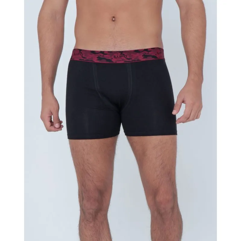 Cueca Boxer Lupo de Algodão Preta G
