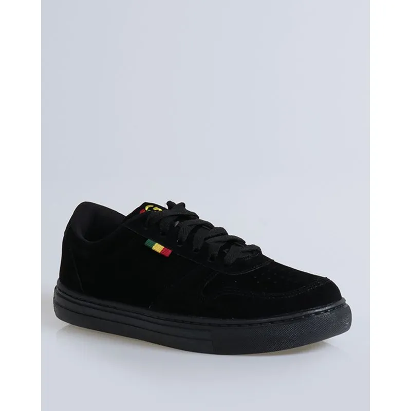 Tênis Camurça Masculino Casual Bordado Reggae Preto 36