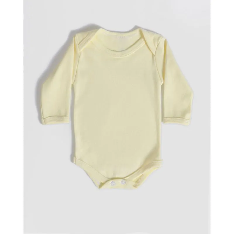 Body Bebê Manga Longa Amarelo M