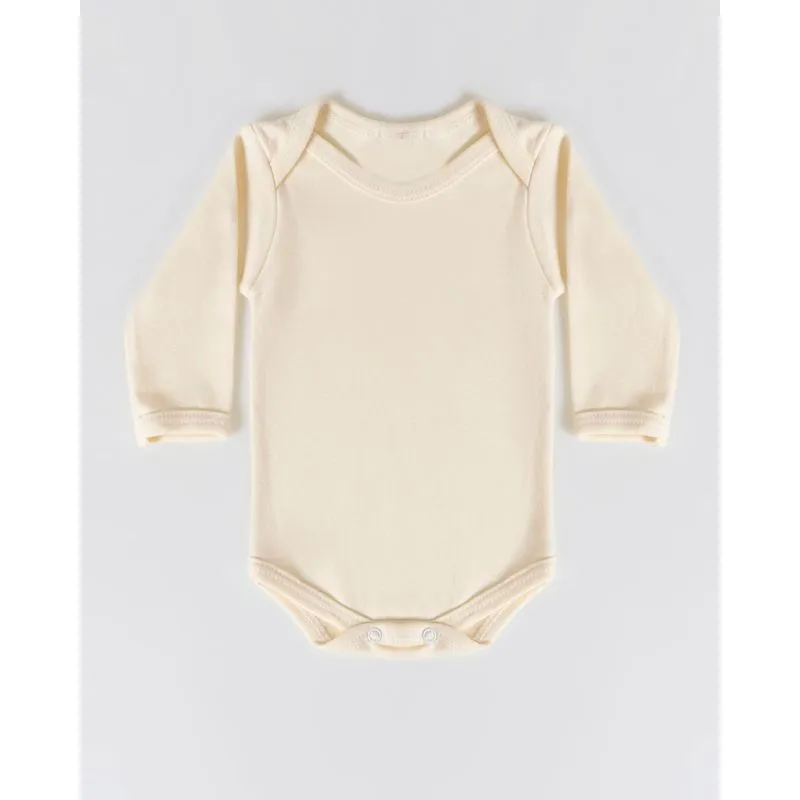 Body Bebê Manga Longa Off White M