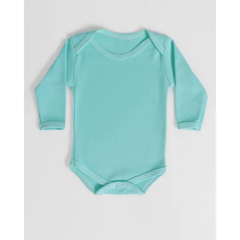 Body Bebê Manga Longa Verde M