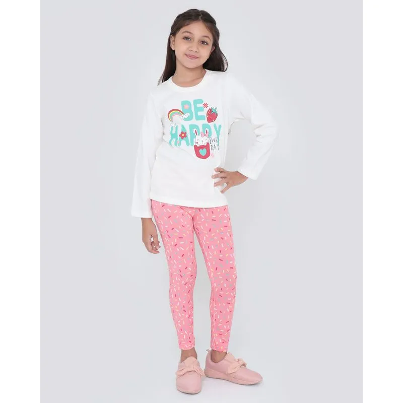 Conjunto Moletom Infantil Estampado Off White 4