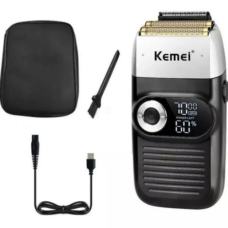 Barbeador profissional Kemei KM-2026: corte perfeito e fácil manuseio