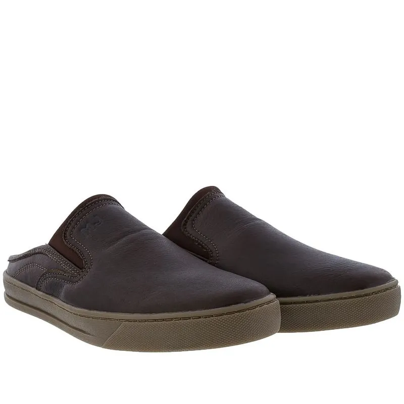 Slip On Mule Mac & Jac Couro Café