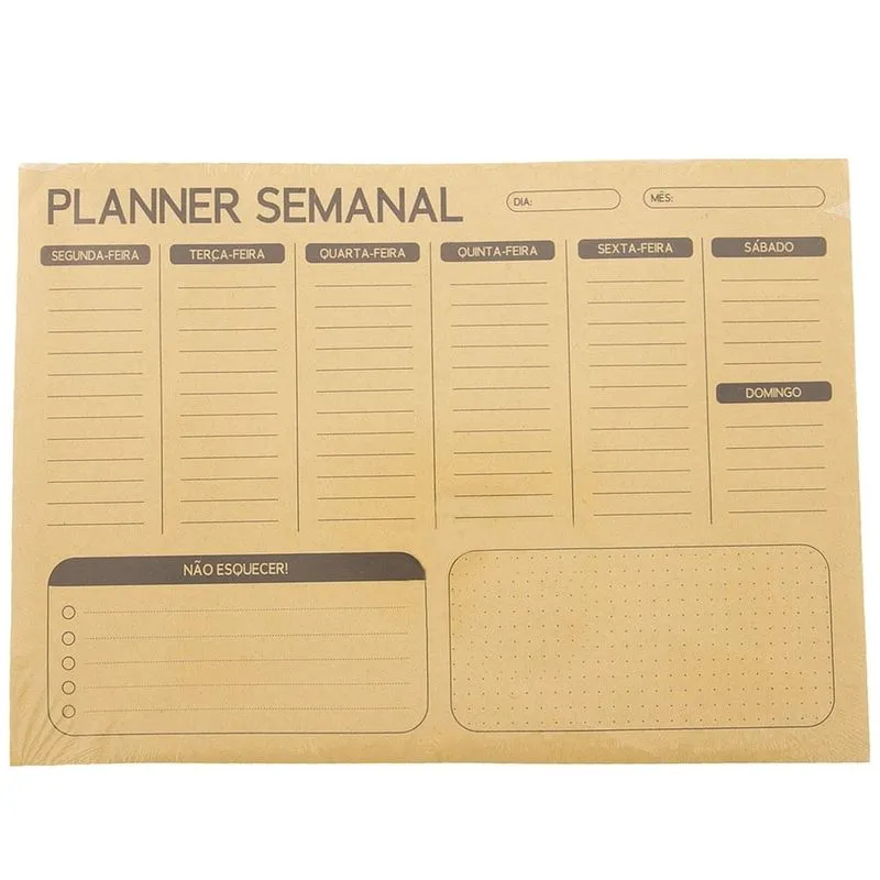 Planner STZ Minha Semana Bege